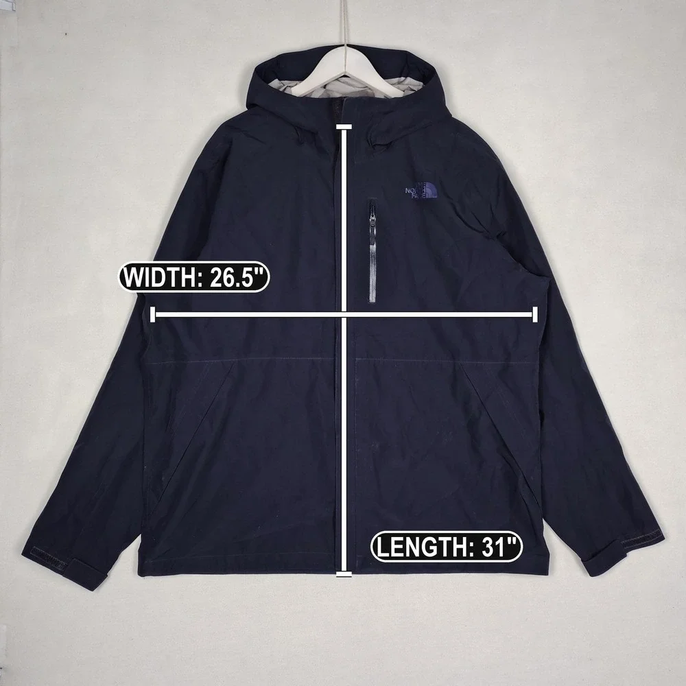 The North Face Futurelight Dryzzle Jacket Mens XXL Navy Blue Waterproof Shell